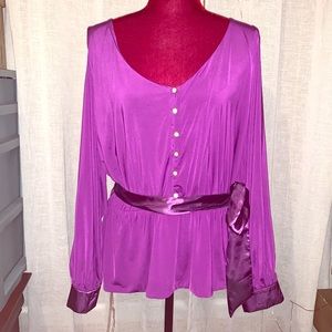 Fancy Blouse with Satin Sash